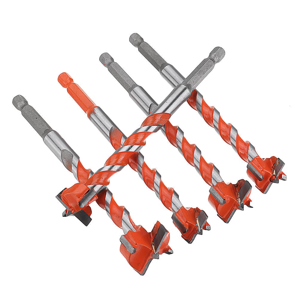 16-25mm Hex Shank Twist Forstner Drill Bit Set Hinge Hole Cutters Woodworking Saw