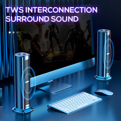 Soundbar blutooth 5.0 Speaker Vertical Subwoofer Stereo Bass Soundbar Handsfree for Phone Laptop TV Computer