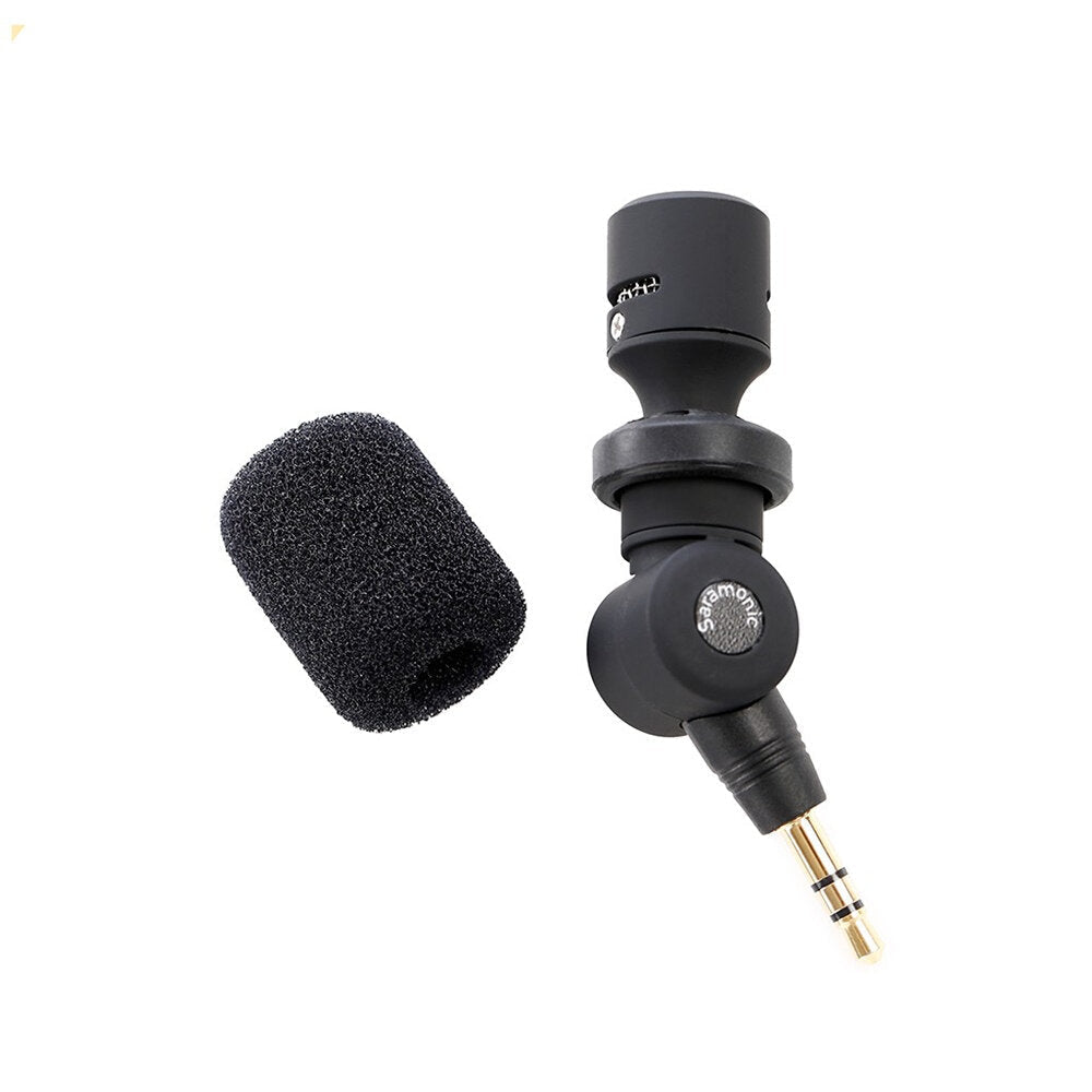 Plug and Play 3.5mm Wireless Omnidirectional Microphone for Video Mic DSLR Camcorder CaMixer SmartMixer LavMic SmartRig
