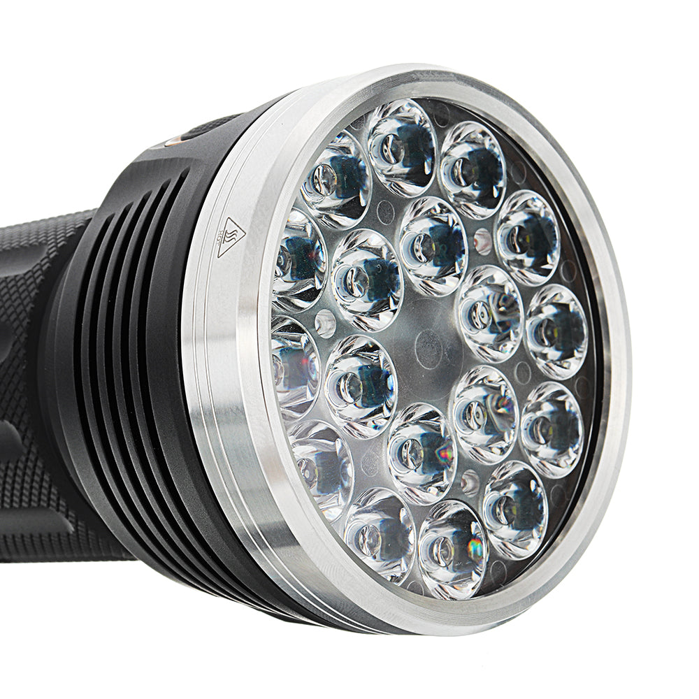 18x SST20 15000LM 616M Anduril UI 18650 Flashlight High CRI Super Bright Searching Flashlight