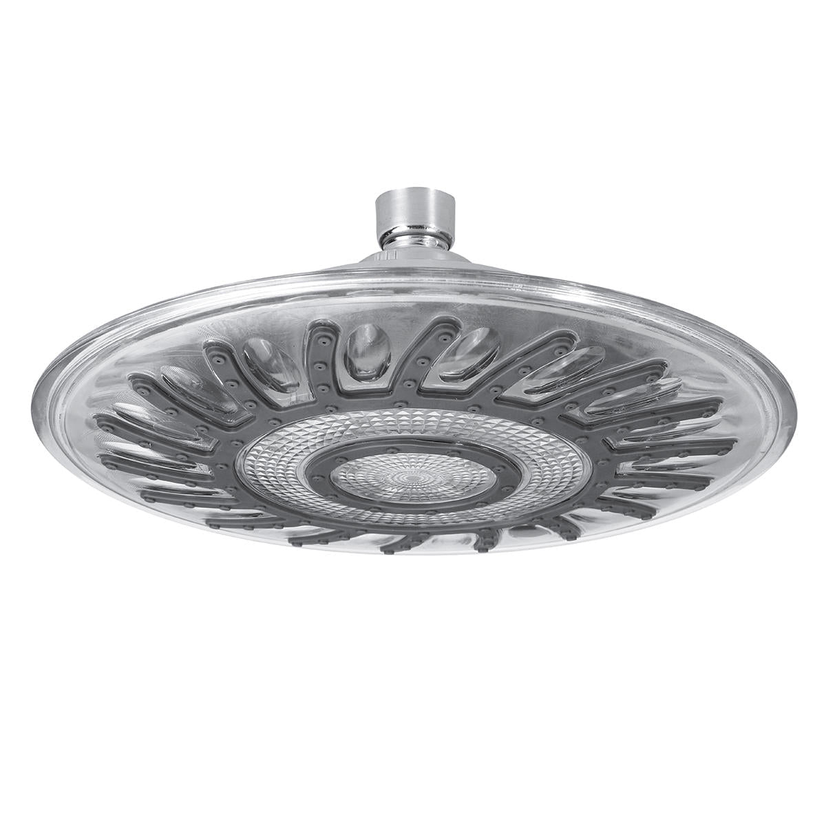 7 Colors Automatic LED Light Changing Round Top Shower Head Bath Rainfall Showerhead High Pressure