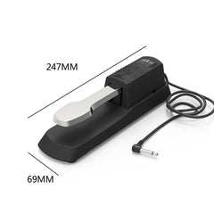 Metal Pedals Strong Sound Reinforcement Sustain Pedal for Keyboard Piano Instruments