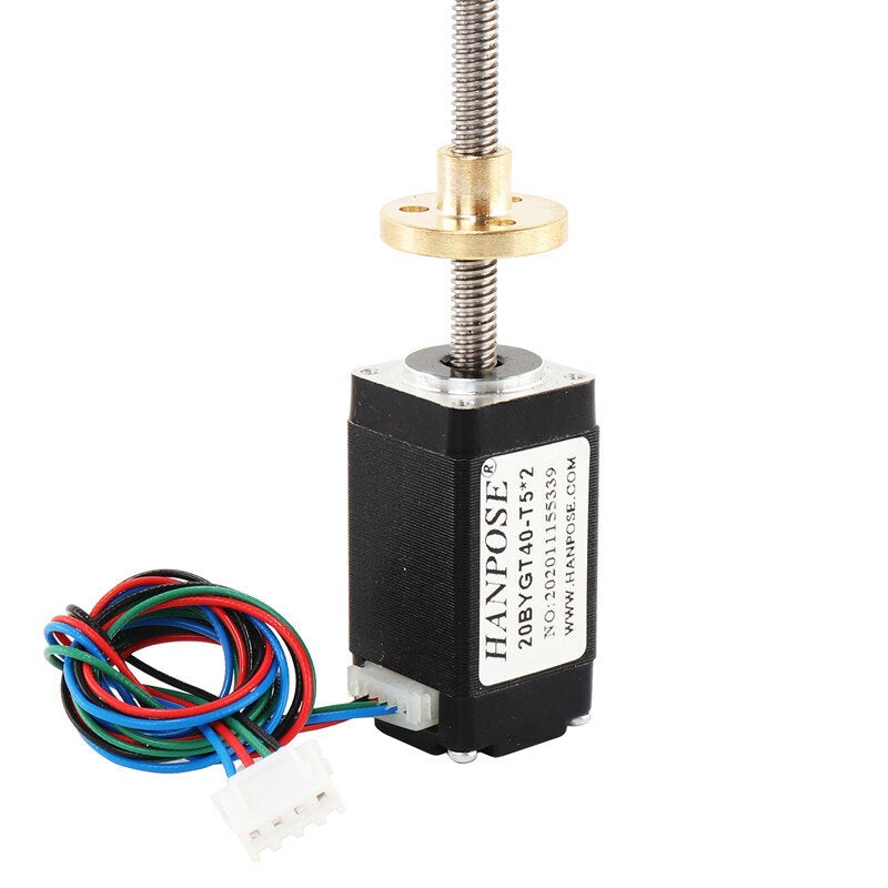 High-precision 24/34/40/50mm Mini 20 Integrated Screw Linear Stepper Motor Screw Motor Assembly Copper Nut Set