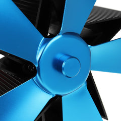 4 Blades Heat Powered Wood Stove Fan Eco Friendly Wood Log Burner Fireplace Fan