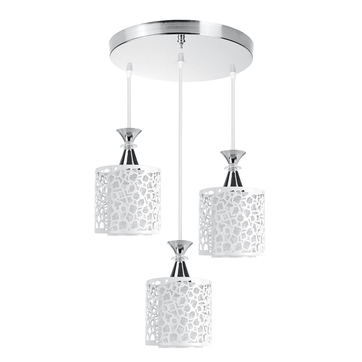 Modren Dining Room Adjustable Loft Glass Ceiling Light Lamp Shade Pendant Light Without Bulb