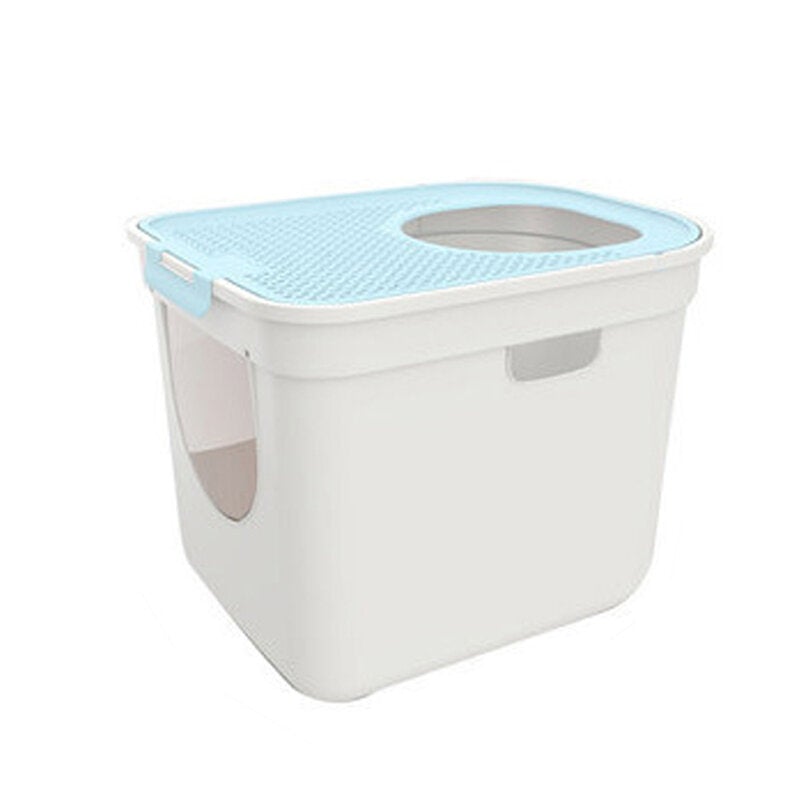 Cat Bedpan Large Enclosed Cat Litter Box with Scoop