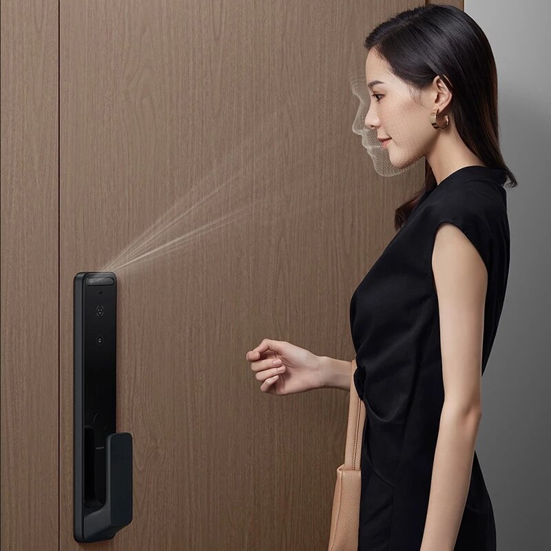 3D Face Recognition Smart Door Lock X Bluetooth Unlock With Camera Fingerprint IC Card Password Work