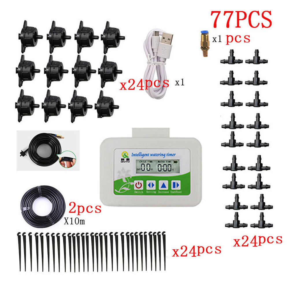 Solar BUS Dual-mode Power Supply Watering Timer Device Gardening Irrigation Smart Watering Device