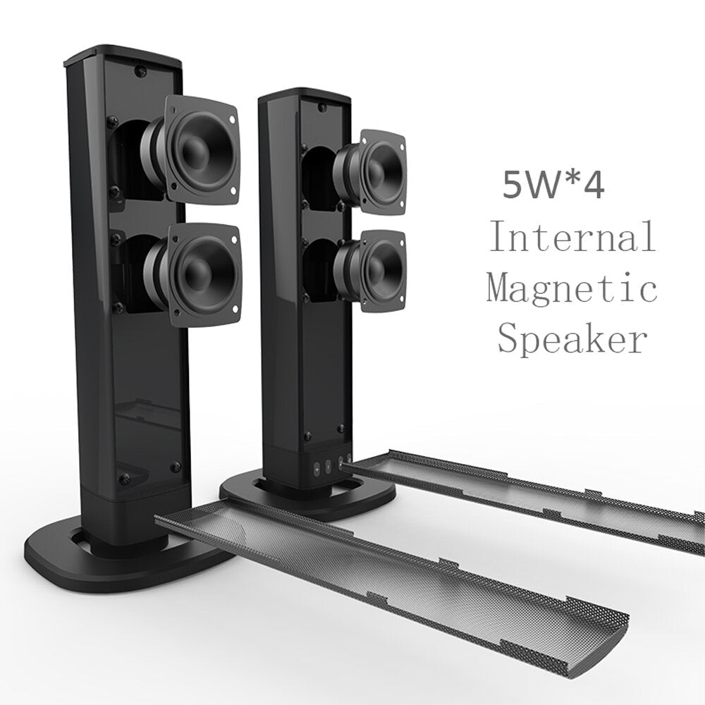 Home Audio and TV Speaker Soundbar Bluetooth Speaker Super Bass Stereo Loudspeaker for Phone PC Computer with RCA cable