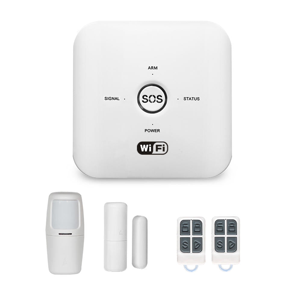 WIFI Wireless Smart Home Security Alarm System Door & Window Sensor Human Body Detection Remote Controller 433Mhz & GSM & 2.4G