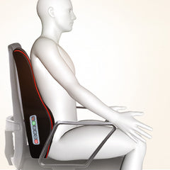 8D Surrounding Kneading Massager Pillow Back Neck Massage Lumbar Heat Cushion 3 Gears Adjustment