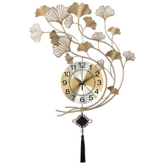 Leaf Clock Wall Clock Living Room Home Fashion Personality Creative Wall Clock Modern Minimalist Decoration