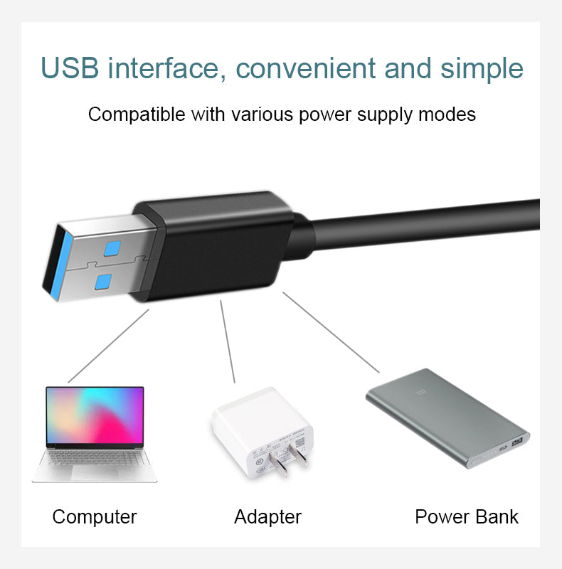 LED Desk Lamp Three Gear Color Temperature Free Brightness Adjustment USB Powered Reading Office Lamp