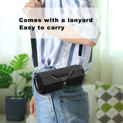 Bluetooth Speaker LED Colorful Music Bass Light Waterproof Portable Outdoor Wireless Loudspeaker Support TF Card FM Radio Aux Input