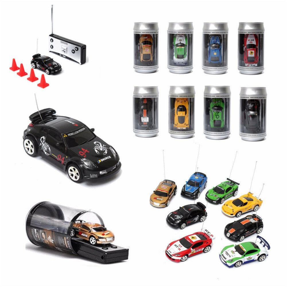 Mini Can Remote Radio Control Racing RC Car Vehicles Model LED Light