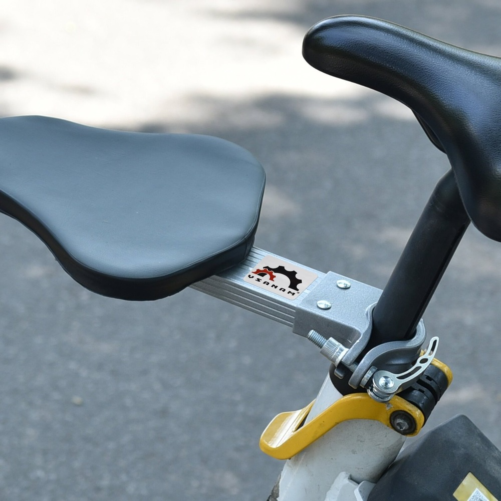 Children's Bicycle Seat With Armrest Front Portable Quick Release Folding
