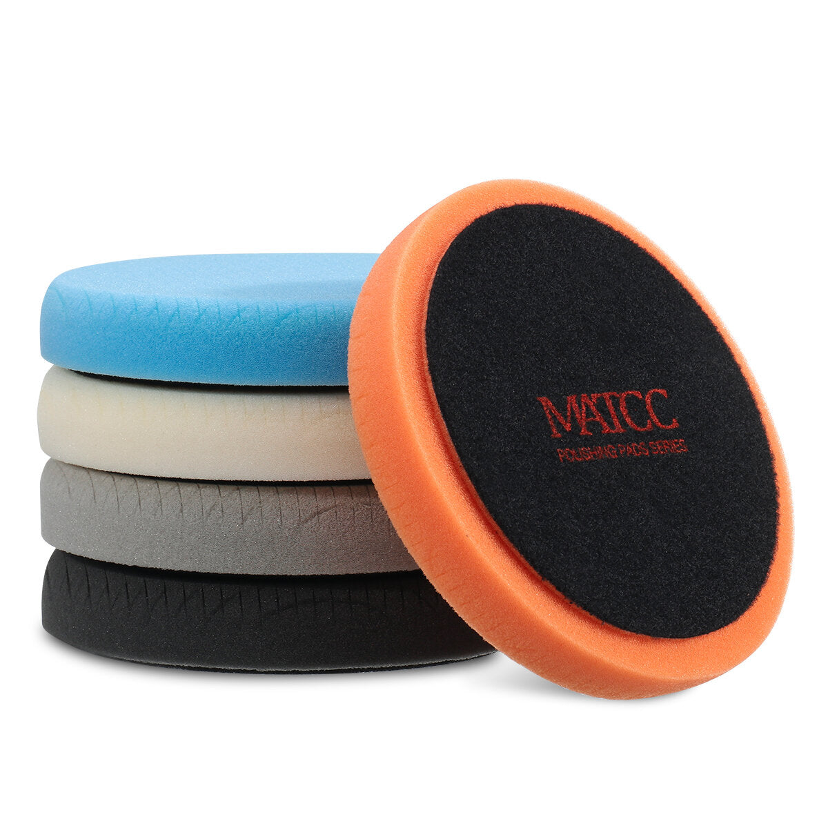 5PCS 6 Inch Polishing Pads Buffing Sponge Wheel Buffer Grid Pad Remove Scratches for Car Boat