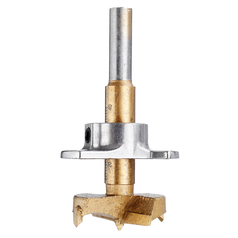 5PCS 15/20/25/30/35mm Forstner Drill Bit Set Titanium Coating Wood Auger Cutter Positioning Hole Saw Cutter Hinge Hole Opener