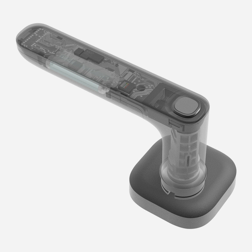 Single Tongue Simple Smart Door Lock Support Smart Life/Tuya App Electronic Split Handle Fingerprint Lock Bluetooth App