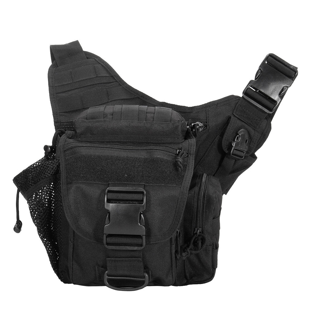 5L Cycling Storage Bag Lightweight Multi-functional Tactical Saddle Bag Shoulder Bag for Hiking Camping Trekking