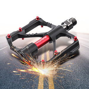 1 Pair Bicycle Pedals Ultralight CNC Flat Anti-skid Bearings Pedals Aluminum Alloy 3 Bearings Mountain Bicycle Platform Pedal Cycling Accessories