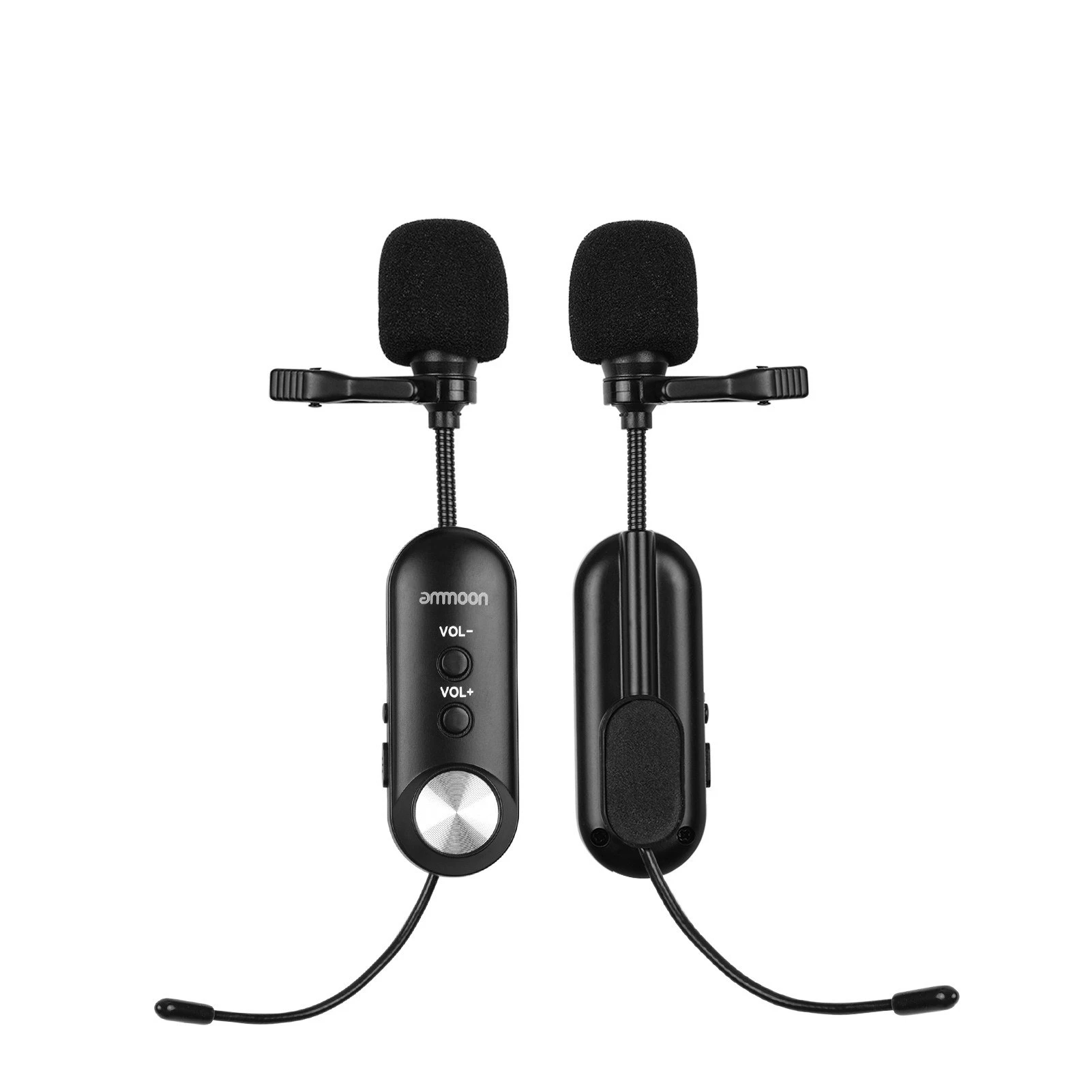 UHF Multi-Purpose Wireless Microphone Lavalier Lapel Condenser Transmitter Receiver