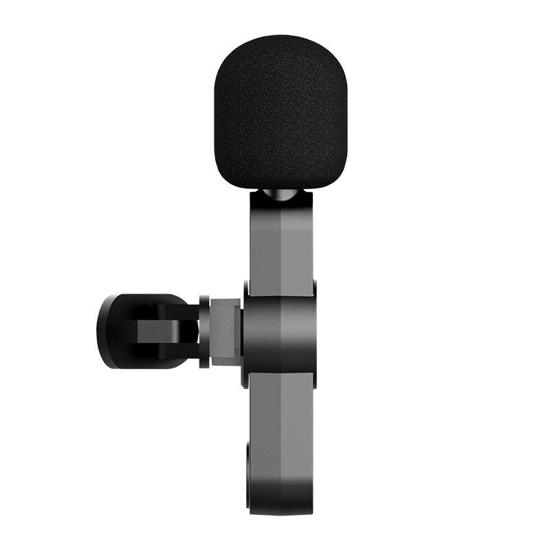 Mini Type-C Lightnings Plug Play Lapel Microphone Wireless Lavalier Mic for Live Stream Vloggers Interview Auto-syncs Clip-on