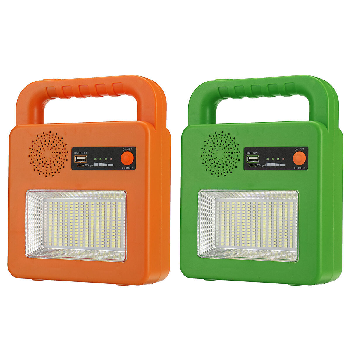 Bluetooth Speaker Strong Light LED Solar Rechargeable Light Emergency Power Bank 6000mA