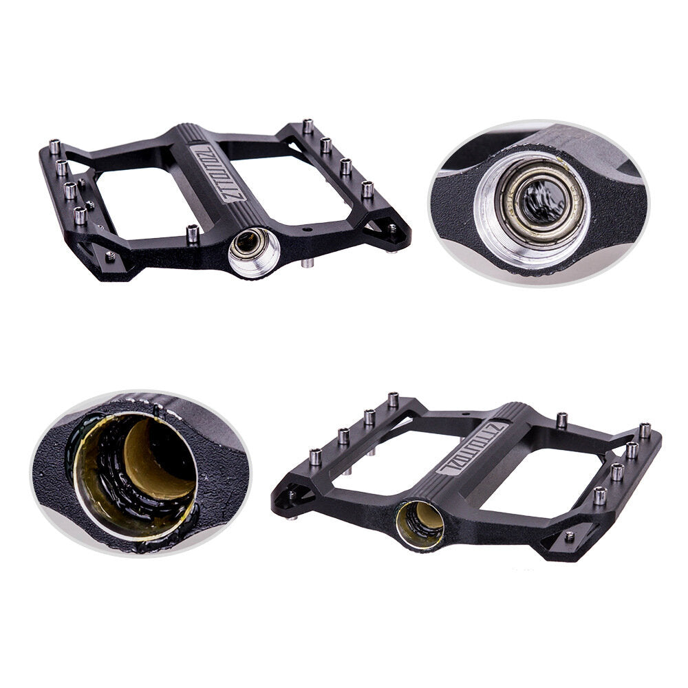 Mountain Bike Pedals Aluminum Alloy Anti-slip Perlin Bearing 1 Pair