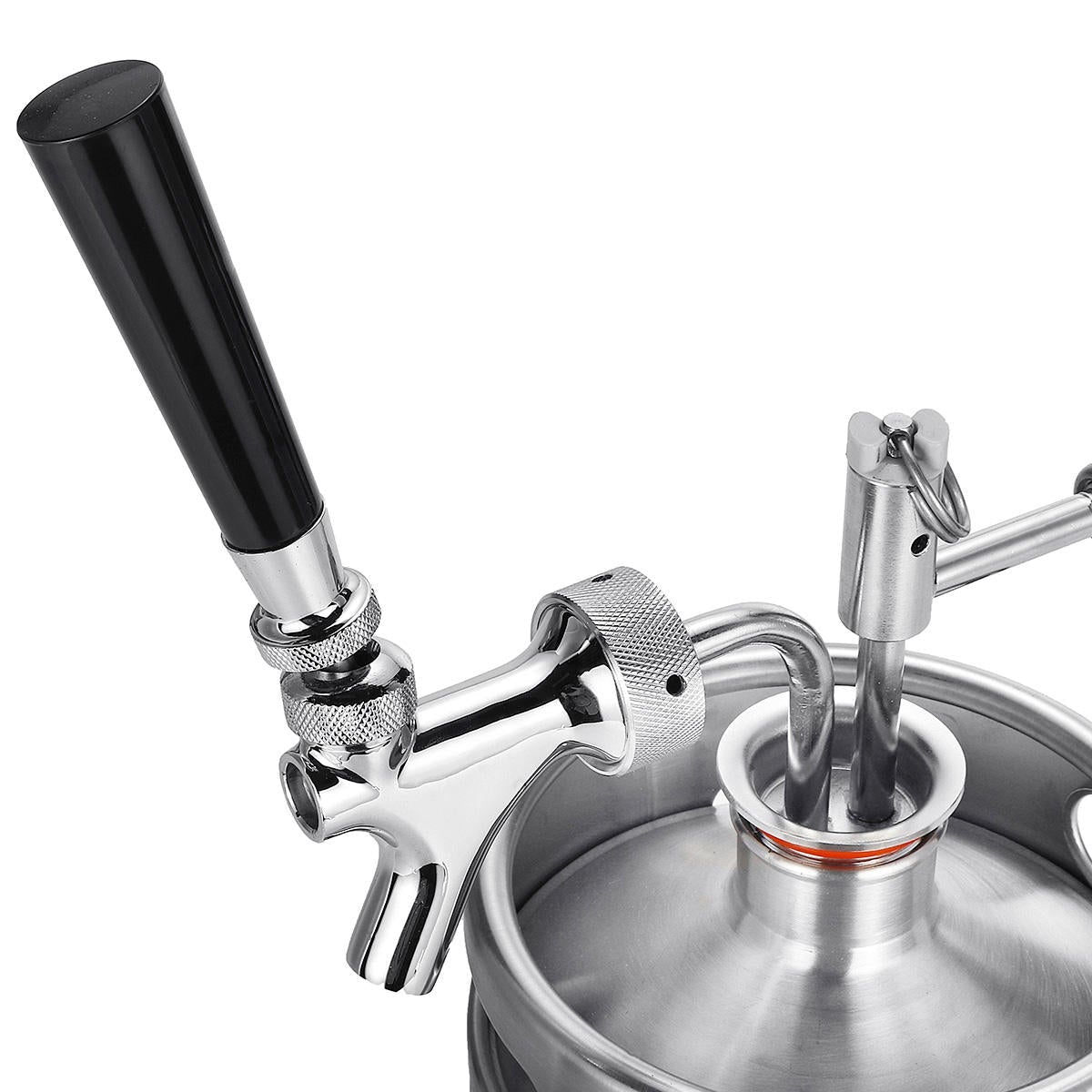 2L Stainless Steel Wine Bucket Beer Keg Bottles Growler Homemade Barrel Silver