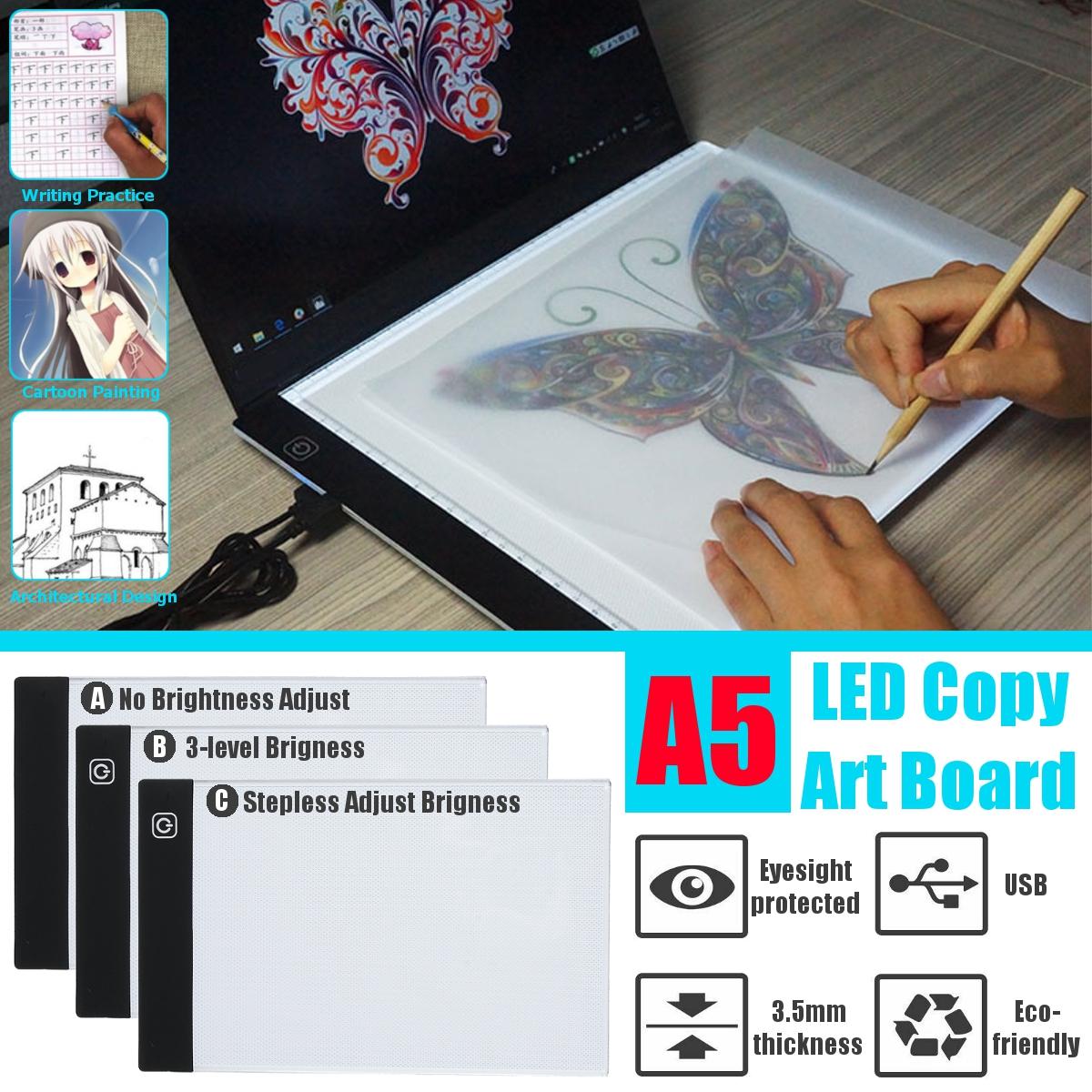 LED Art Craft Drawing Copy Tracing Tattoo LED Light Box Board Pad Thin with USB Cable Paintings Graphics Tablet