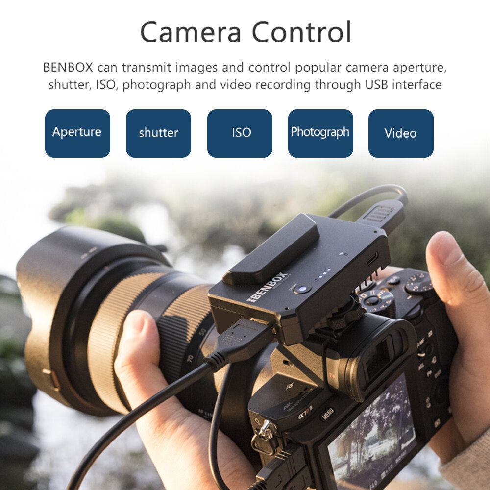 Dual Channel Wireless Video Transmitter 1080P Live WiFi Transmission for Android iOS Windows Mac