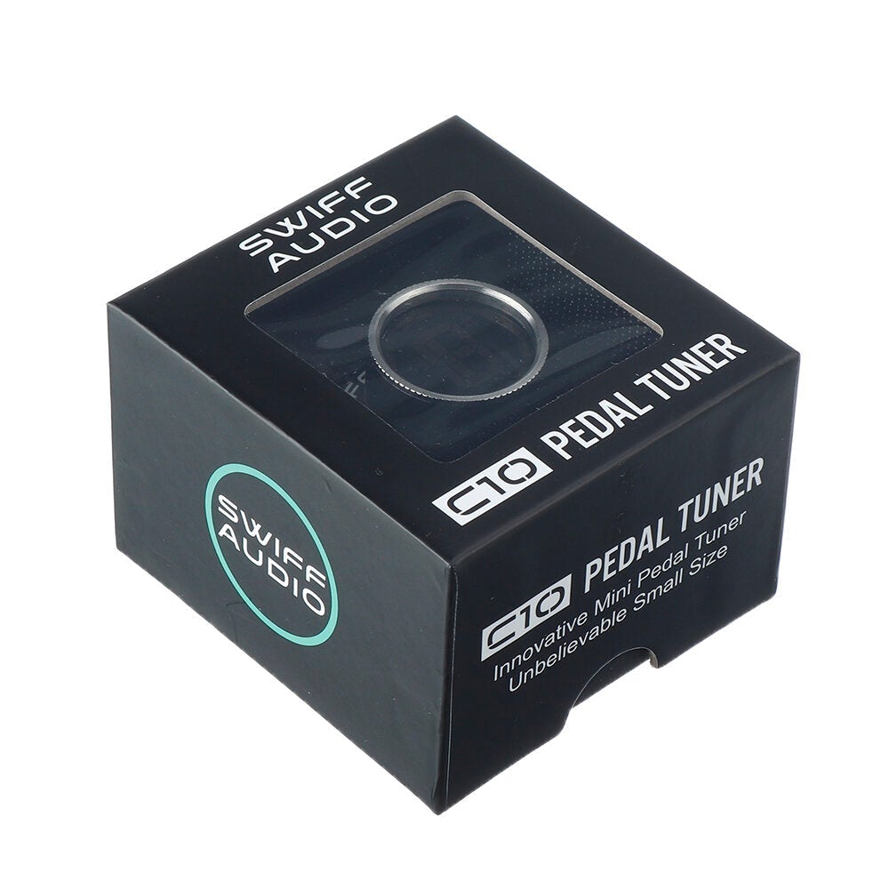 Mini Pedal Tuner for Chromatic Mute Tuning HD LED Display Adjustable A4 Range Value 430-449Hz Accessories
