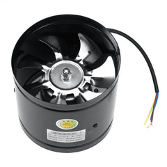 6'' Metal Inline Duct Booster Air Cooling Vent 7 Blades Exhaust Blower