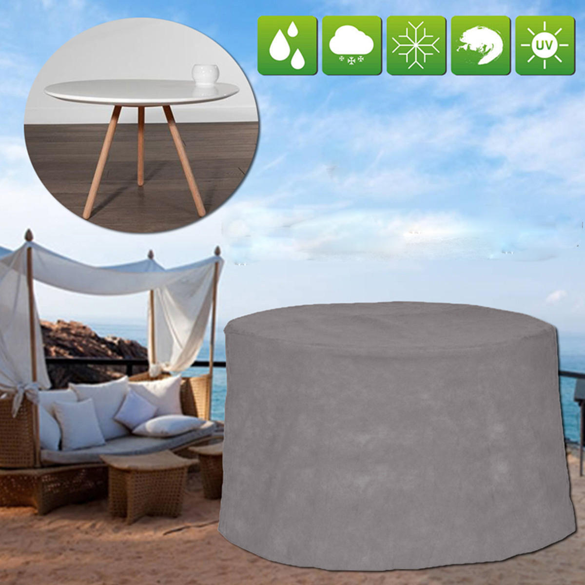 200x94CM Garden Patio Table Furniture Waterproof Cover Outdoor Dust Shelter Protection