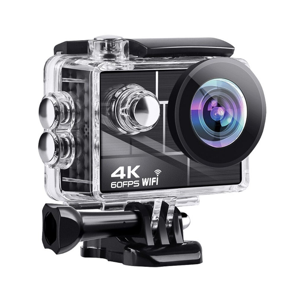 Wifi Ultra HD Sports Action Camera Underwater Waterproof 30M Video Recording DV Cam with Mounting Accessories Kit 2.0 Inch 4K 60fps