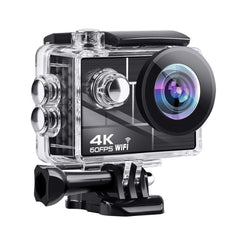 Wifi Ultra HD Sports Action Camera Underwater Waterproof 30M Video Recording DV Cam with Mounting Accessories Kit 2.0 Inch 4K 60fps