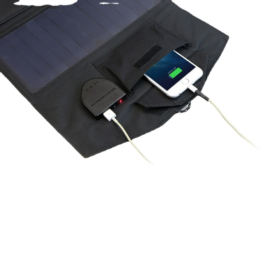 18V 21W Solar Charger Solar Panel Waterproof Foldable Solar Power Bank for 12v Car Battery Mobile Phone Outdoor Hiking