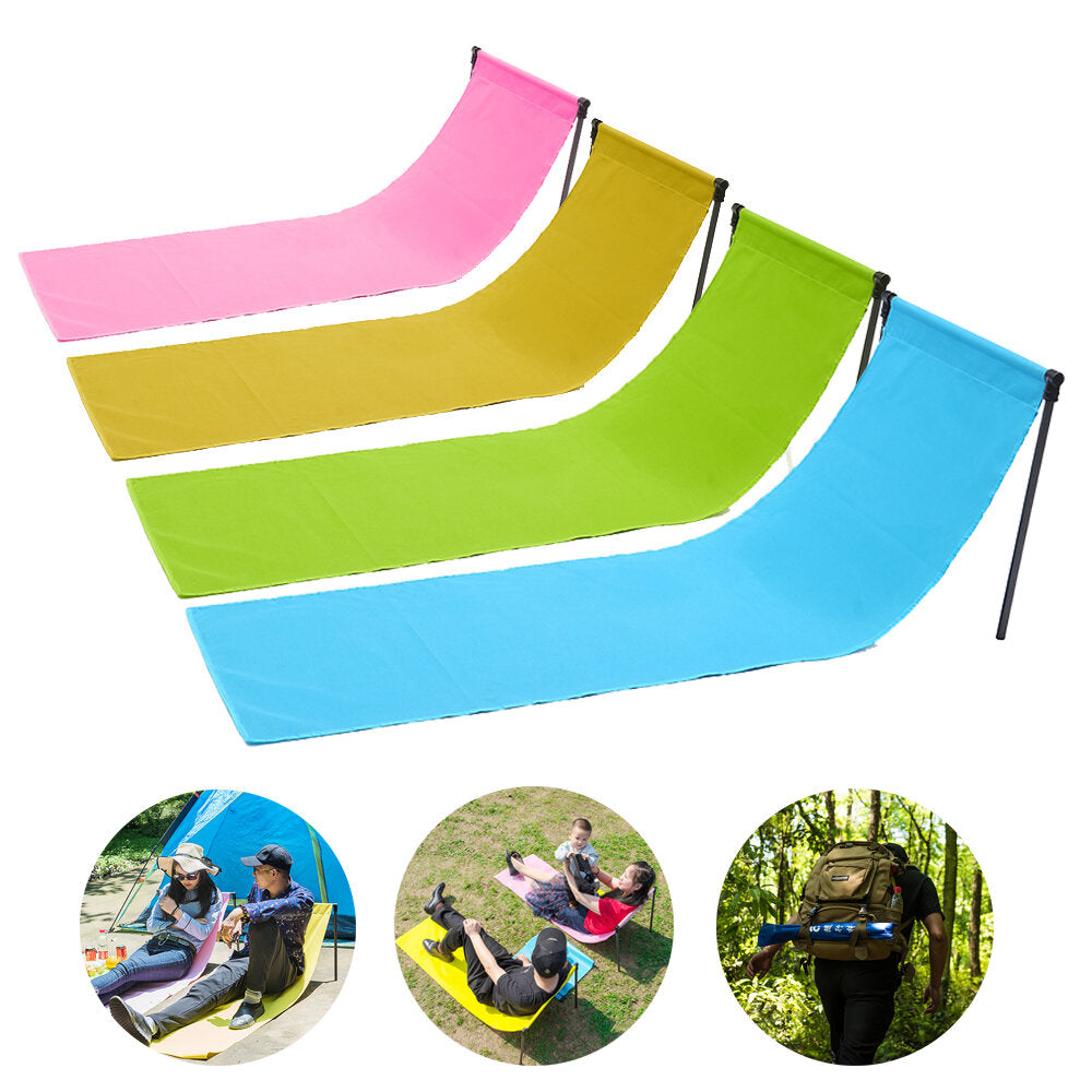 Folding Chair Lazy Sofa Portable Beach Lounge Chair Outdoor Camping Garden Seat