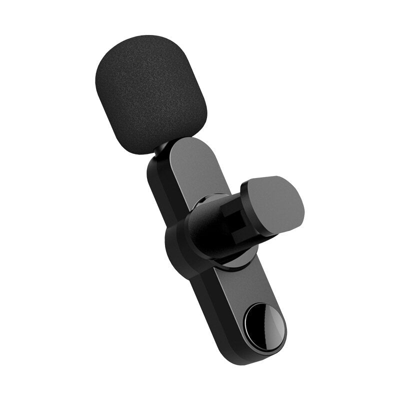 Mini Type-C Lightnings Plug Play Lapel Microphone Wireless Lavalier Mic for Live Stream Vloggers Interview Auto-syncs Clip-on