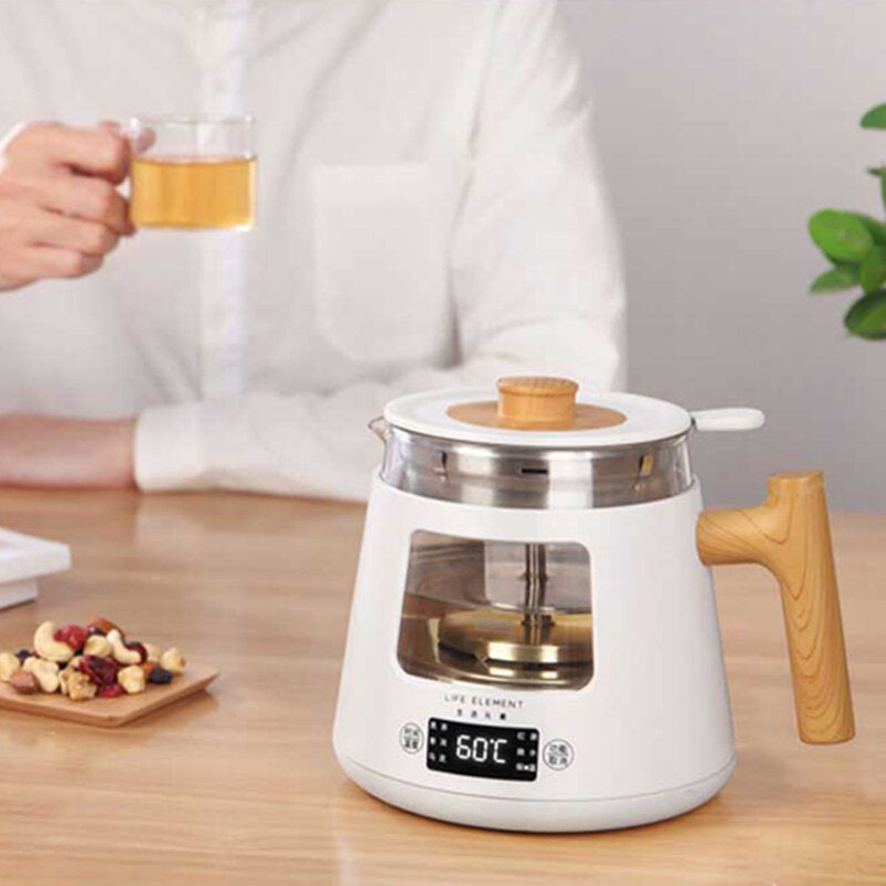 Tea Maker 600W 800ml Multifunctional Small Steam Glass Teapot Household