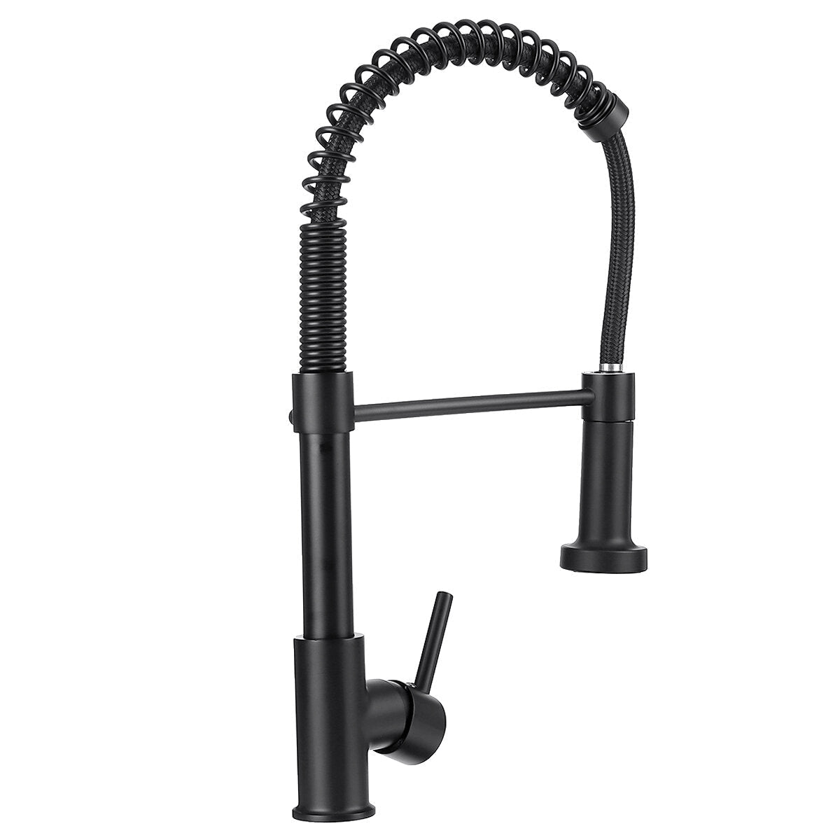 Kitchen Mixer Tap Rotatable Hot And Cold Water Multifunctional Sink Spring Faucet with Pull Out Hose Spray Single Lever