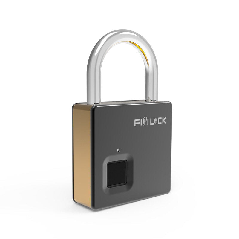 Smart Fingerprint Padlock Outdoor Travel Lock IP65 Waterproof Biometric Intelligent Fingerprint Key Anti-Theft Lock With Key