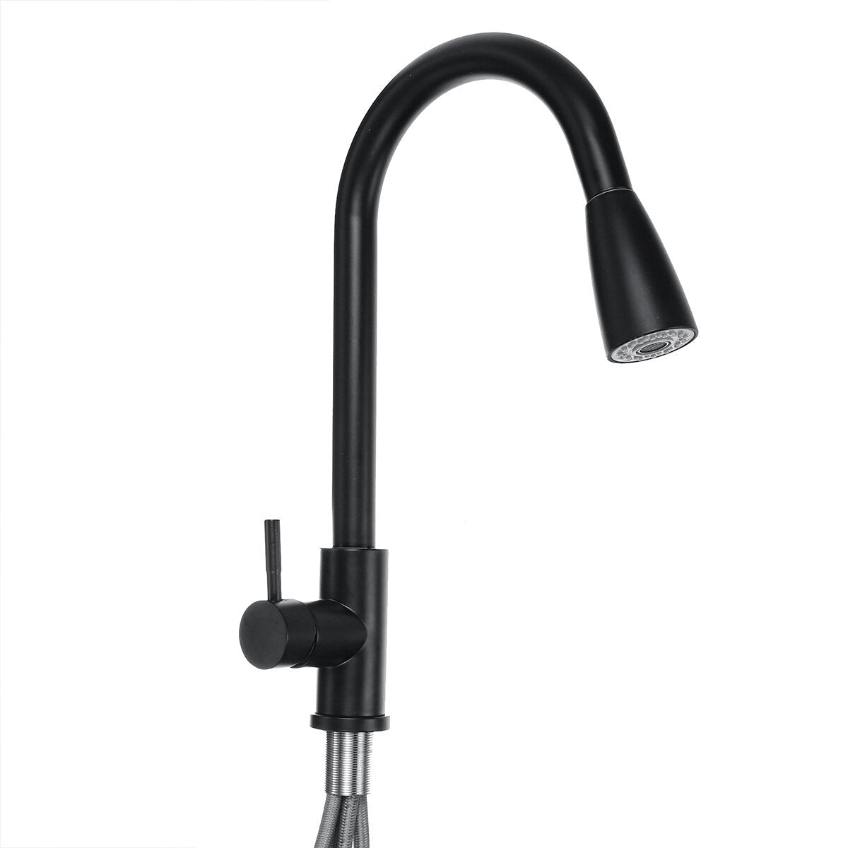 Modern Kitchen Sink Mixer Taps Swivel Spout Single Handle Tap Chrome Faucet