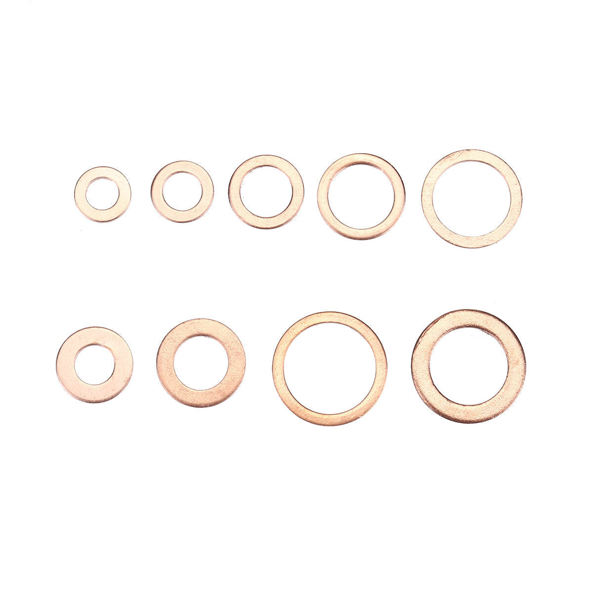 300Pcs Copper Seal Gasket Box M5-M20 Copper Oil Seal Washer Type O Gasket