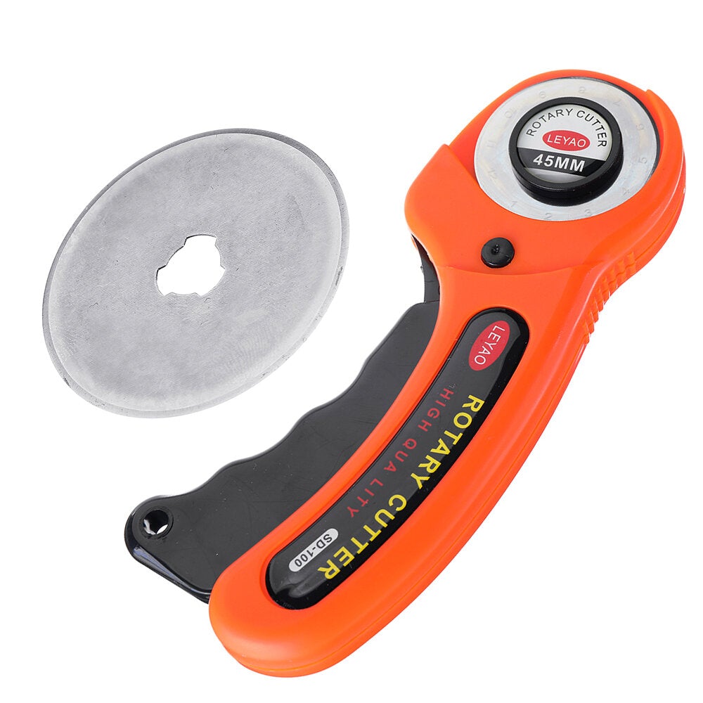 45mm Rotary Cutter Leather Cutting Tool Fabric Cutter Circular Blade DIY Sewing