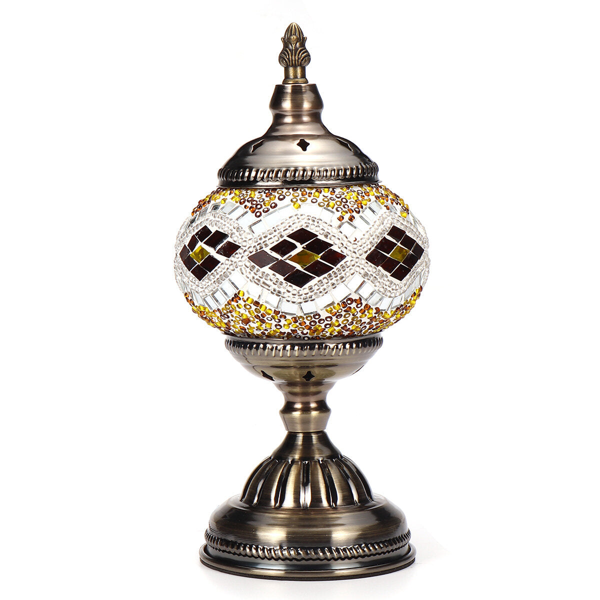 E27 Handmade Retro Turkish Moroccan Romantic Table Lamp Home Bar Fixture Decor