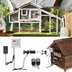 Automatic Chicken Coop Door Opener Light Sensor for Heavy Duty Dual Swing Gates