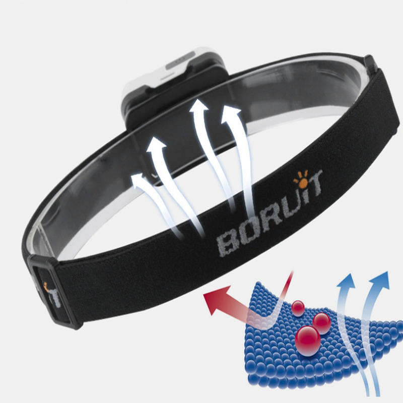 650LM XPG White Light+3030 Red Light Ultralight HeadLamp Outdoor Cycling Camping AAA Battery