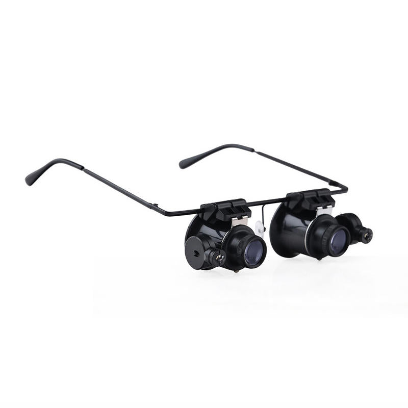 20x LED Double Eye Magnifier Jewelry Watch Repair Tactical Hunting Riflescopes